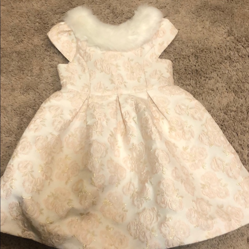 Floral brocade dress